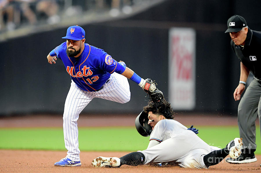 Miami Marlins V New York Mets - Game Two Photograph by Steven Ryan Miami Marlins V New York Mets - Game Two Photograph by Steven Ryan