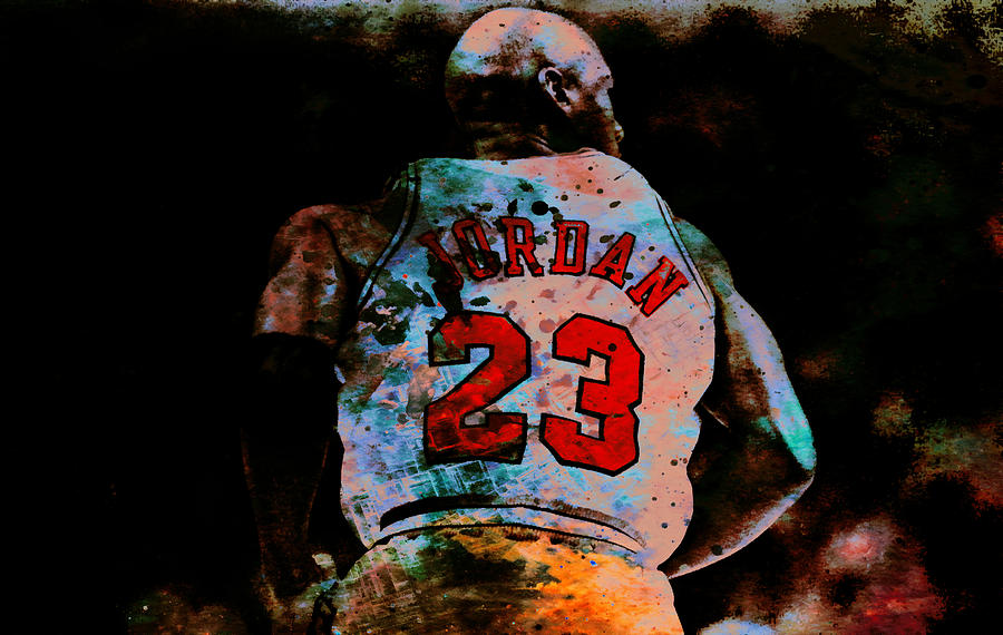 Michael Jordan 23b #1 Mixed Media by Brian Reaves