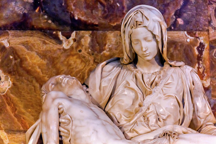 Michelangelo Photograph - Michelangelo Pieta Mary And Jesus #1 by William Perry
