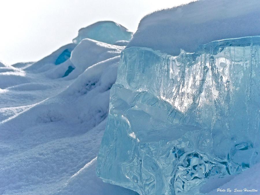 Michigan Blue Ice Photograph by Susie Hamilton - Pixels