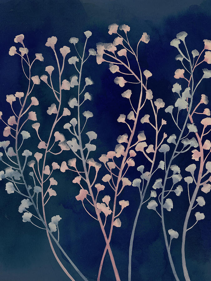 Botanical Painting - Midnight Haze I #1 by Grace Popp