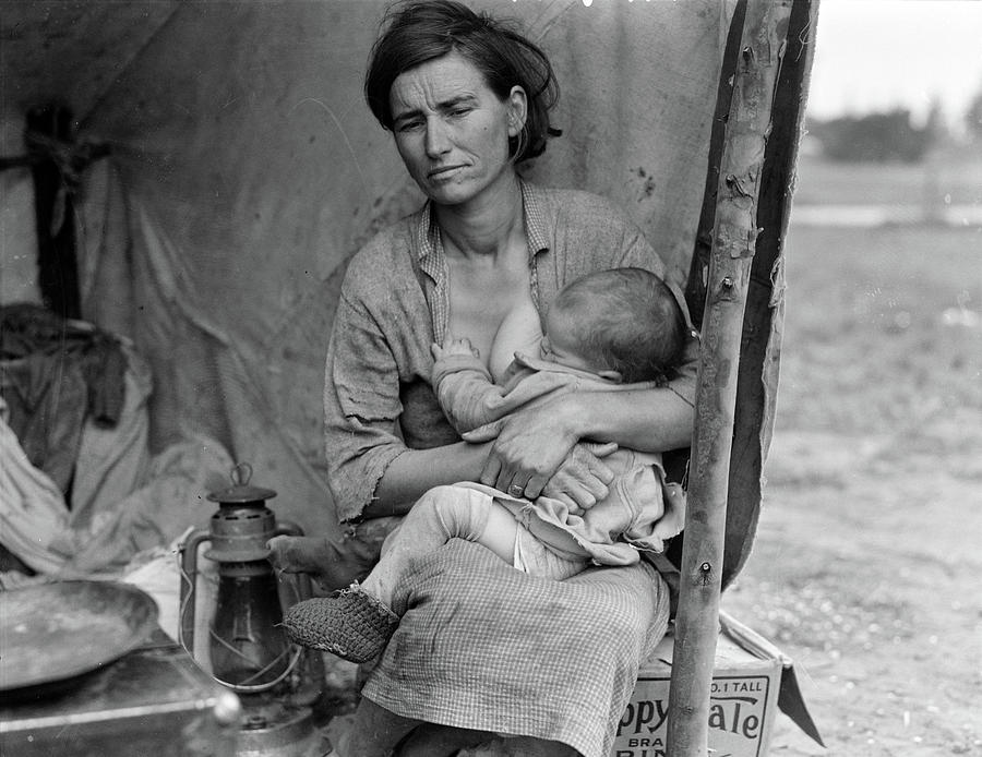 Farm Photograph - Migrant Farm Workers Family In Nipomo California, 1936 by Dorothea Lange