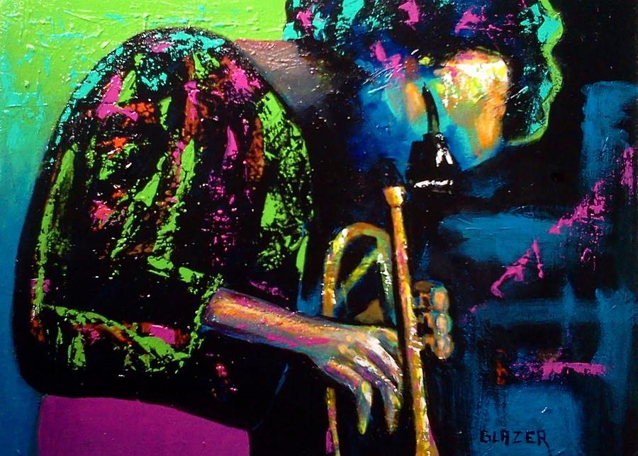Miles Davis Painting - Miles Davis by Stuart Glazer