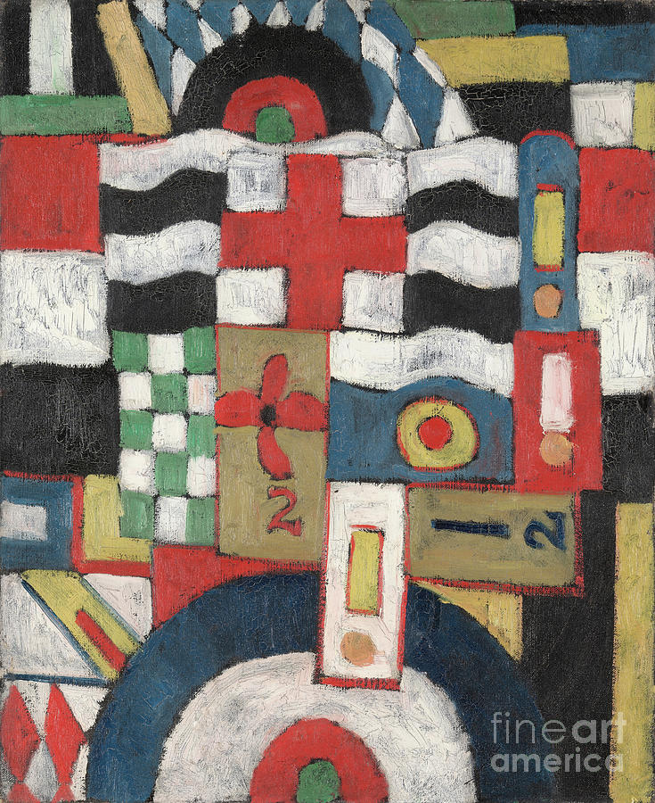 Military, 1914-1915 Painting by Marsden Hartley