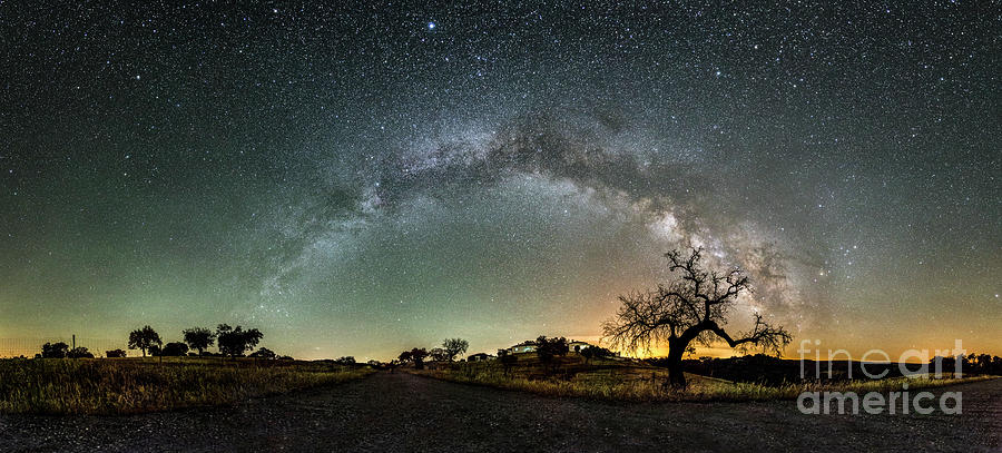 Milky Way Over Countryside #1 Photograph by Miguel Claro/science Photo Library