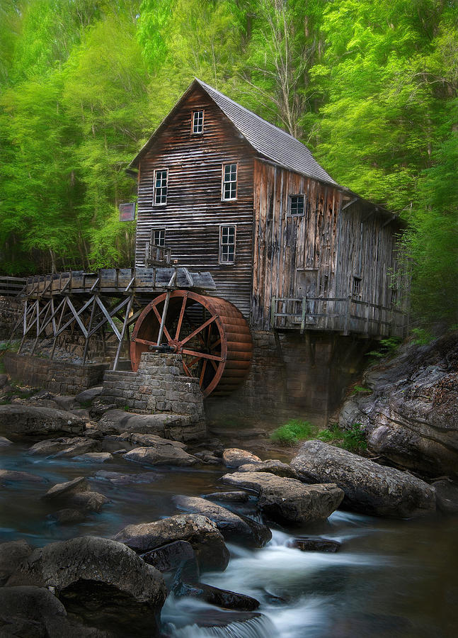 Mill In Spring #1 Photograph by Catherine W.