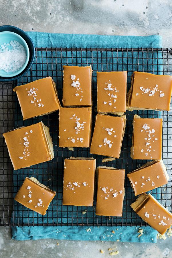 Millionaire Shortbread With Salted Caramel Photograph By Hein Van Tonder 