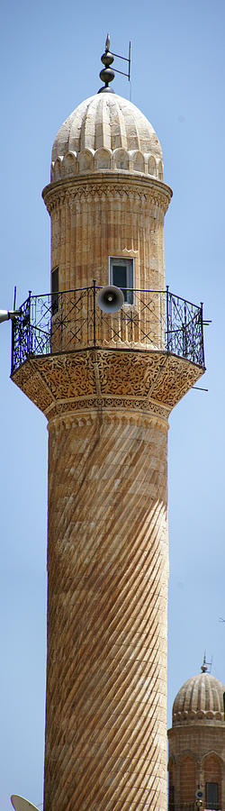 Minaret of Ulu Cami mosque #1 Photograph by Steve Estvanik