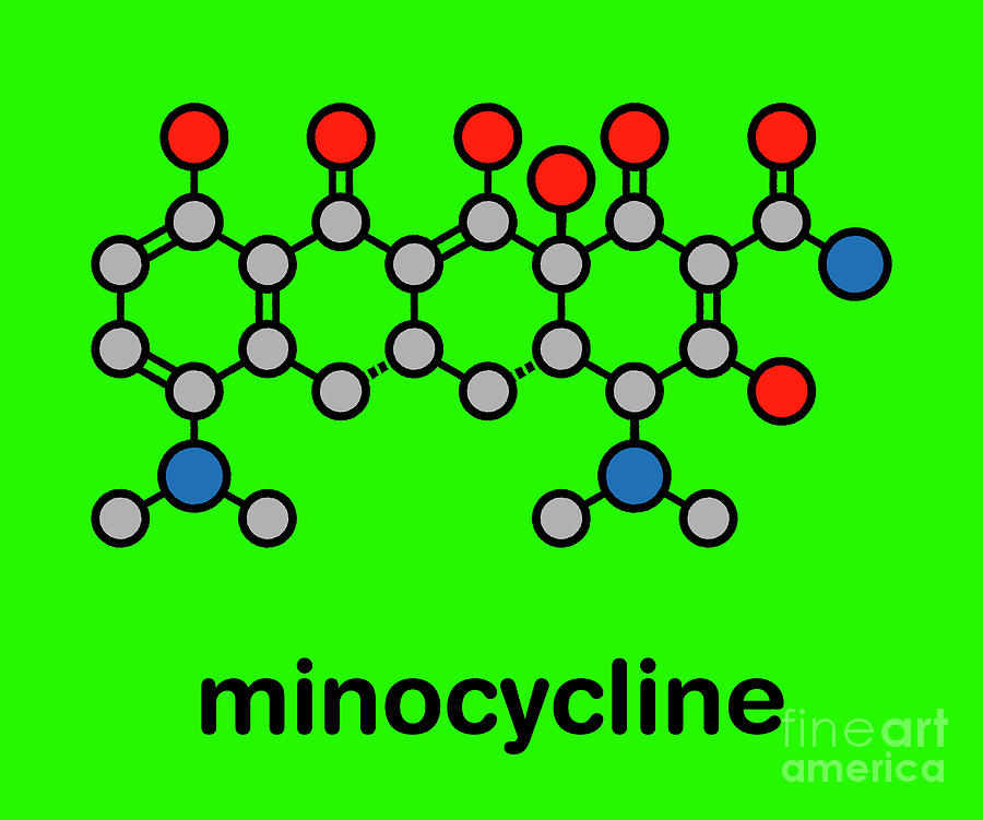 Minocycline Antibiotic Drug #1 Photograph by Molekuul/science Photo Library