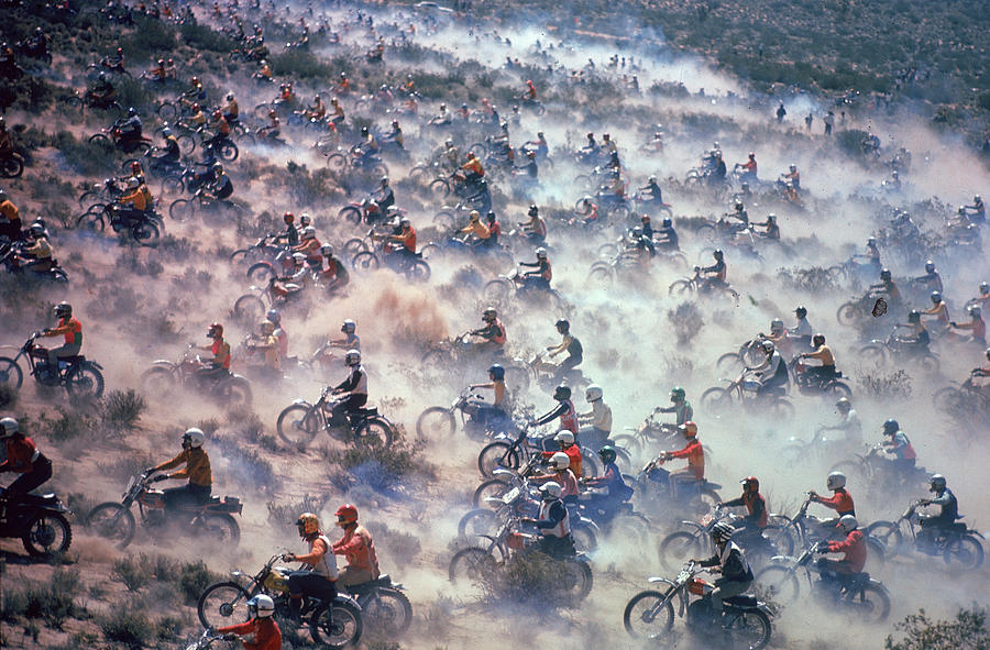 Sports Photograph - Mint 400 Motocross Race #1 by Bill Eppridge