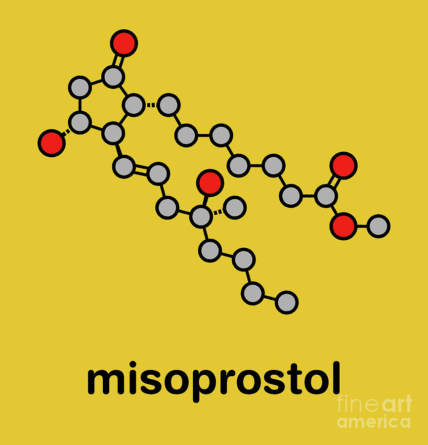 Misoprostol Abortion Inducing Drug Molecule #1 Photograph by Molekuul/science Photo Library