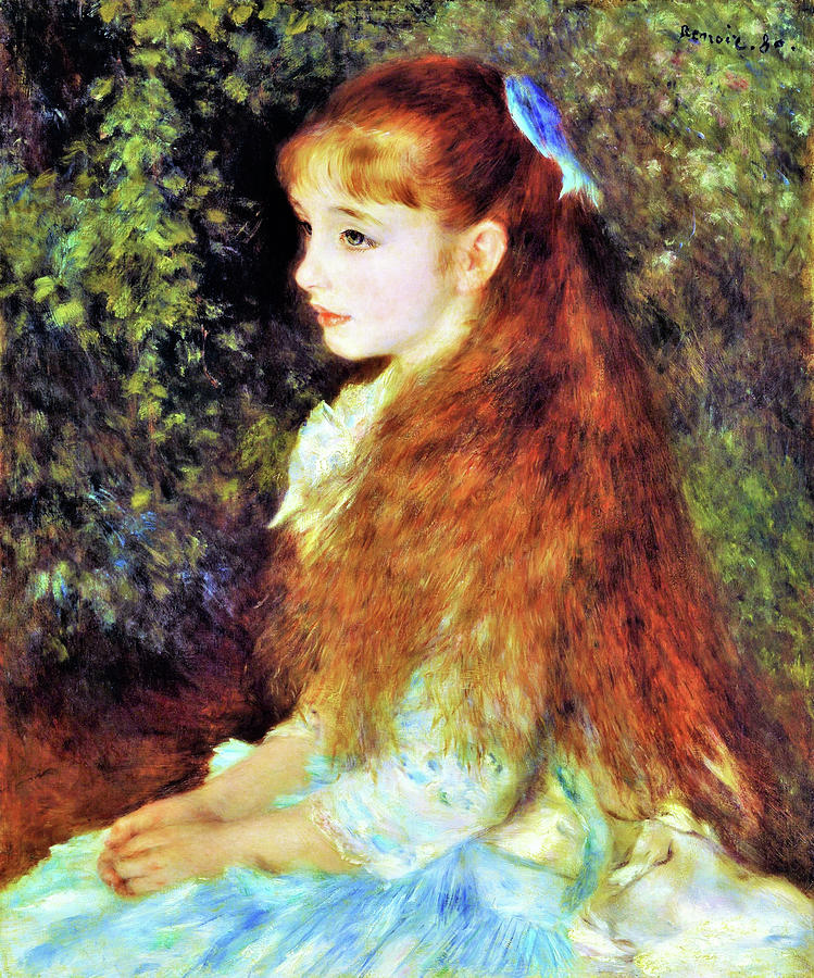 Paris Painting - Miss Irene Cahen from Antwerp - Digital Remastered Edition #1 by Pierre-Auguste Renoir