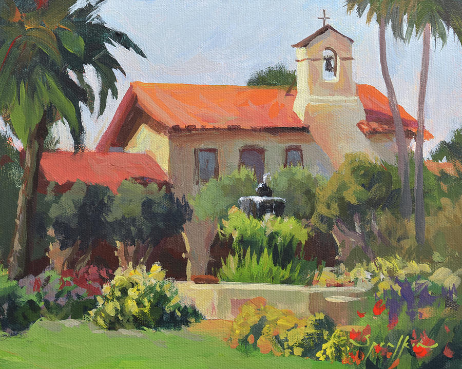 Mission San Juan Capistrano Painting by Edward Sprafkin