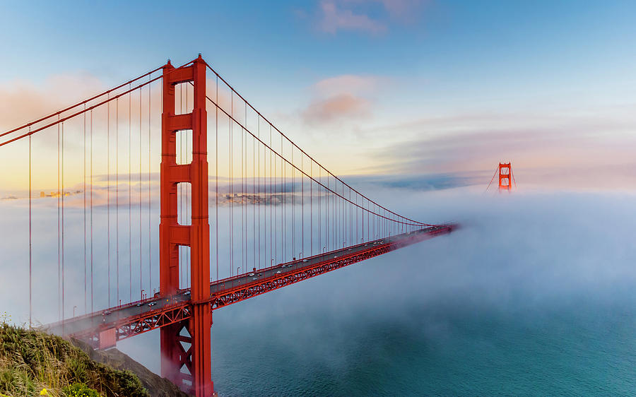 Misty Bridge Photograph by Radek Hofman | Fine Art America