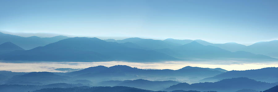 Landscape Photograph - Misty Mountains Xii #1 by James Mcloughlin