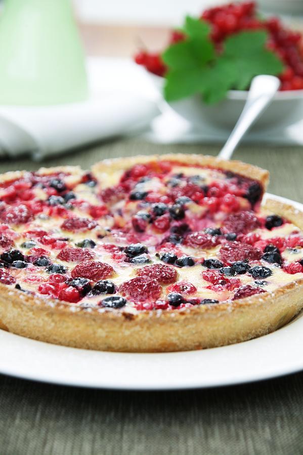 Mixed Berry Tart #1 Photograph by Food Experts Group