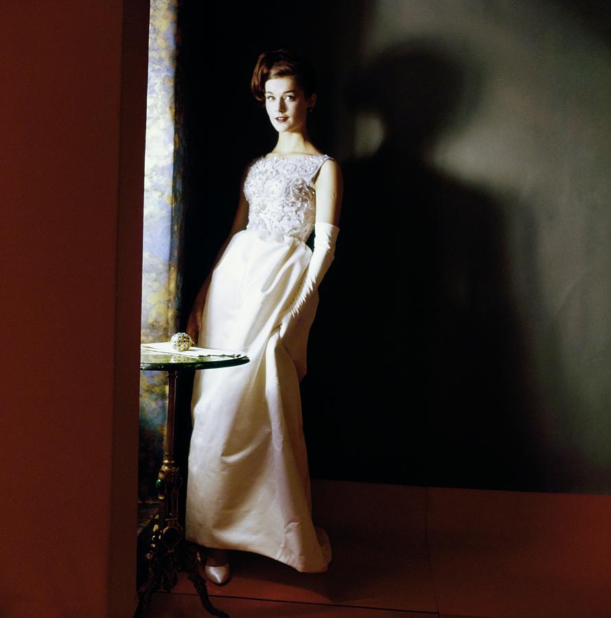 Model In A Bergdorf Goodman Dress Photograph by Horst P. Horst - Pixels