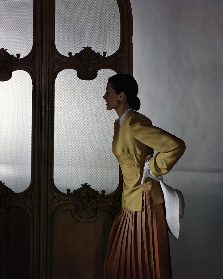 Model In A Vogue Patterns Ensemble Photograph by Horst P. Horst