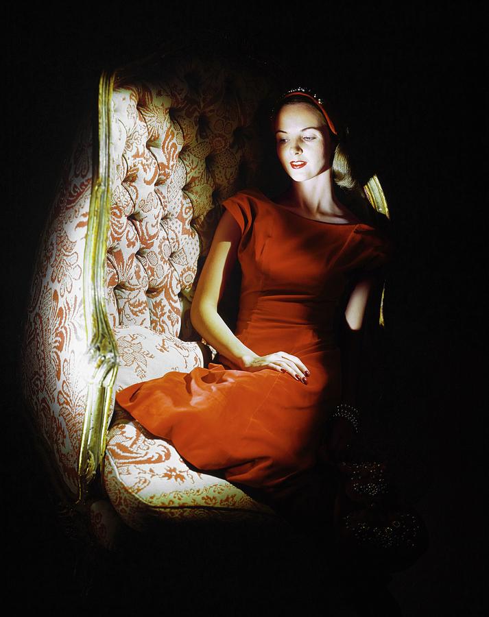 Model In Lord & Taylor #1 Photograph by Horst P. Horst