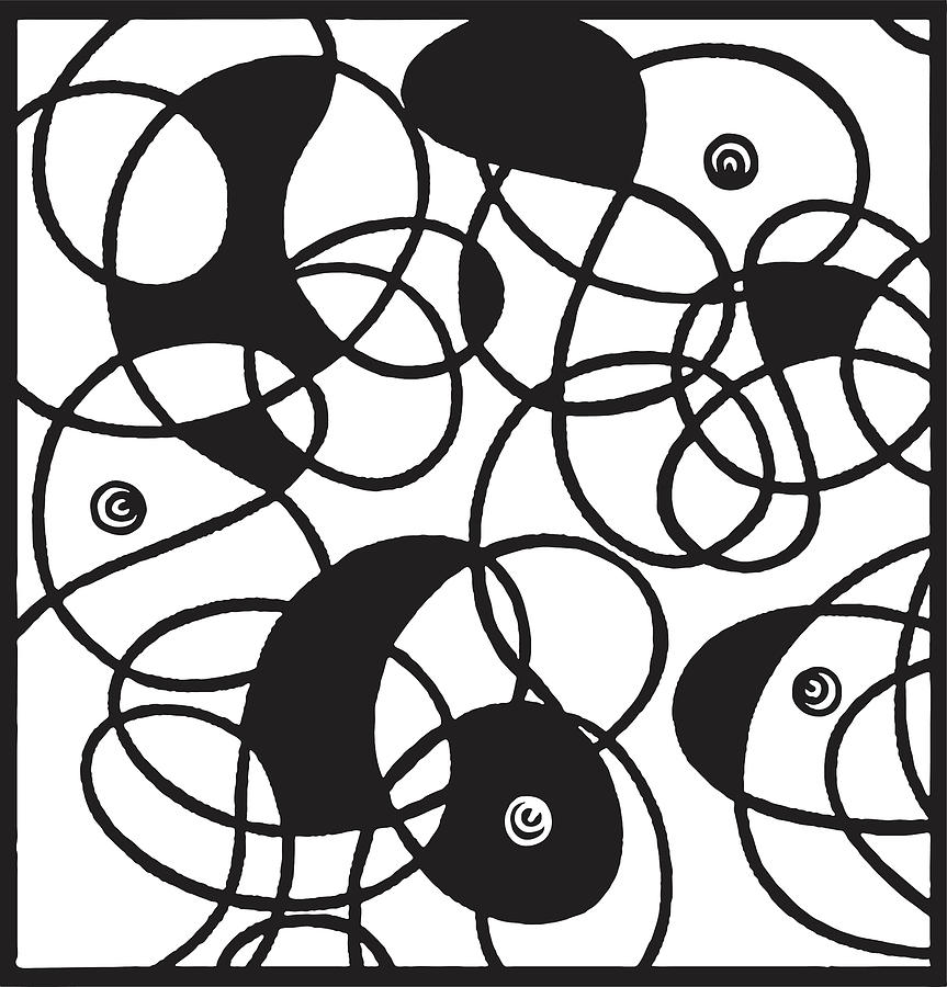 Modern Art Pattern Drawing by CSA Images | Fine Art America