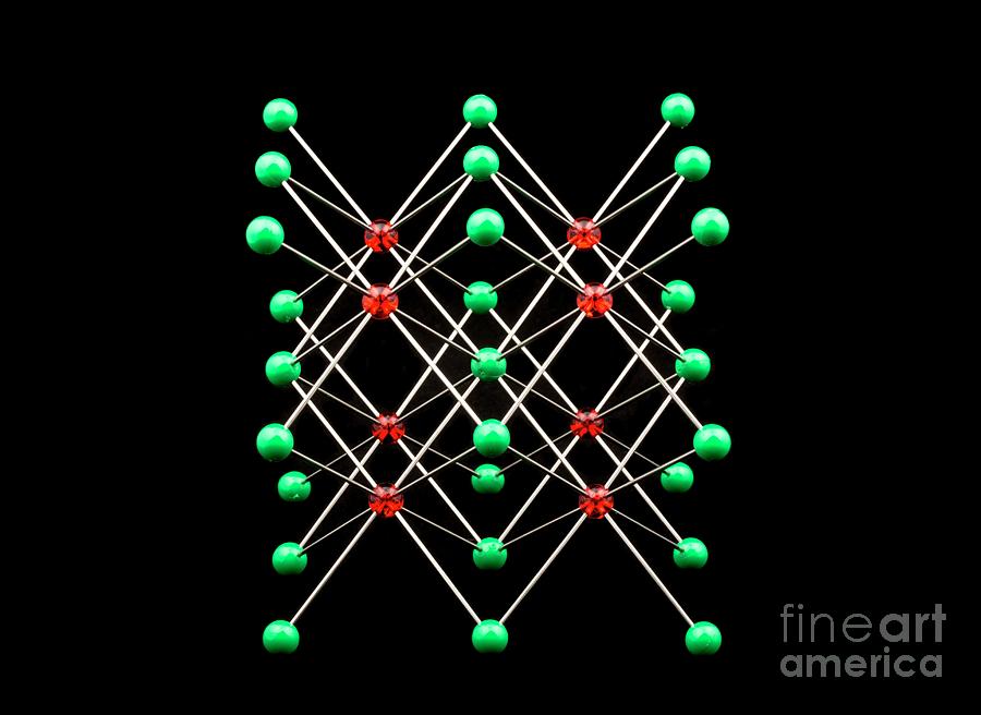 Molecular Model Of Caesium Chloride Photograph by Martyn F. Chillmaid ...