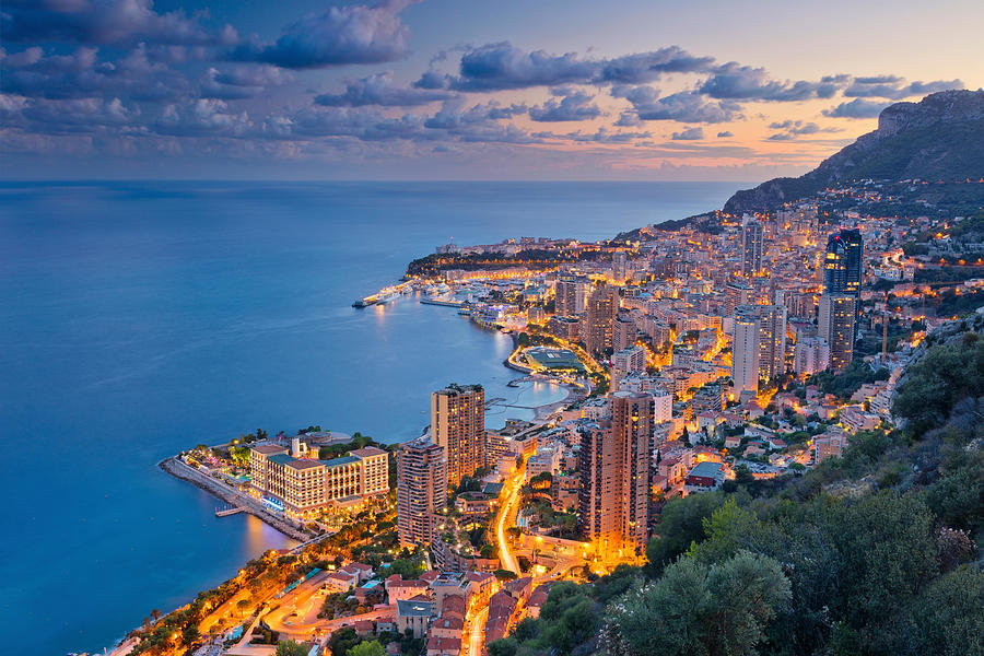 Sunset Photograph - Monaco. Image Of Monte Carlo, Monaco #1 by Rudi1976