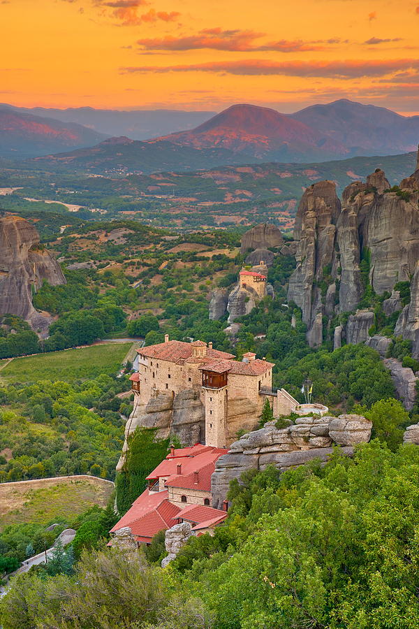 Architecture Photograph - Monastery At Meteora, Greece #1 by Jan Wlodarczyk