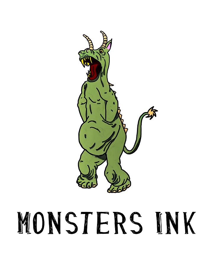 Beer Digital Art - Monsters Ink #1 by John Haldane