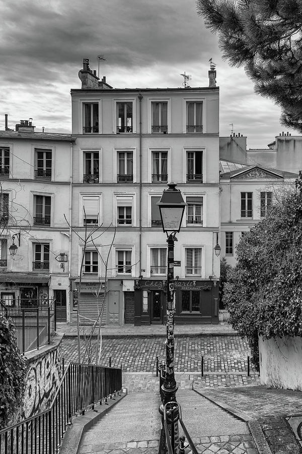 Montmartre Steps to Chez Marie Photograph by Georgia Clare