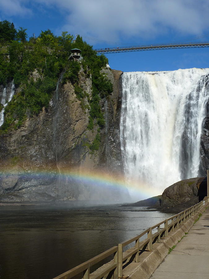 Walking the path to Montmorency Falls Photograph by Patricia Caron
