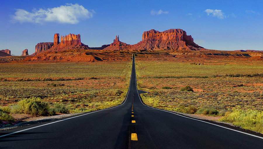 Desert Photograph - Monument Valley Road #1 by Jonathan Ross