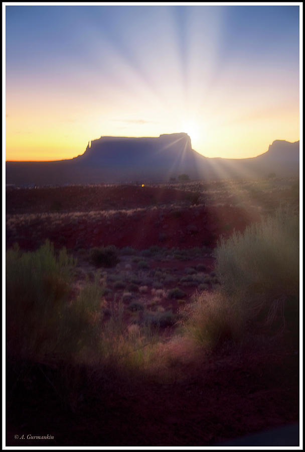 Monument Valley Sunrise #1 Photograph by A Macarthur Gurmankin