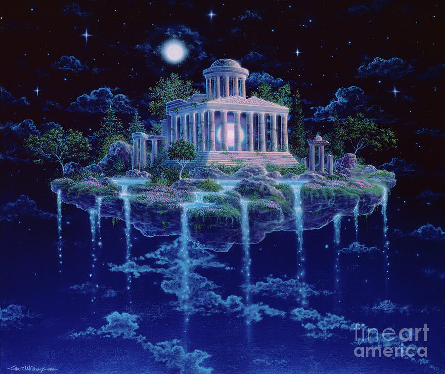 Moon Temple Painting by Gilbert Williams