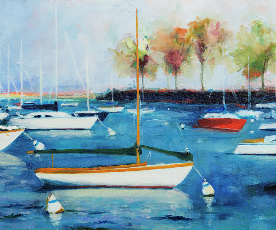 Mooring Basin Painting by Curt Crain - Fine Art America