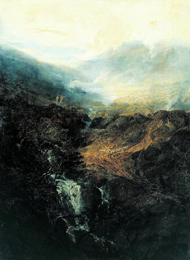 Joseph Mallord William Turner Painting - Morning amongst the Coniston Fells by Joseph Mallord William Turner