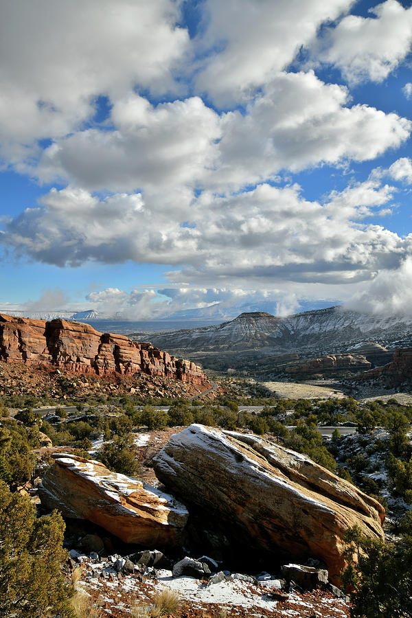 Morning Clouds over Colorado National Monument #1 Photograph by Ray Mathis