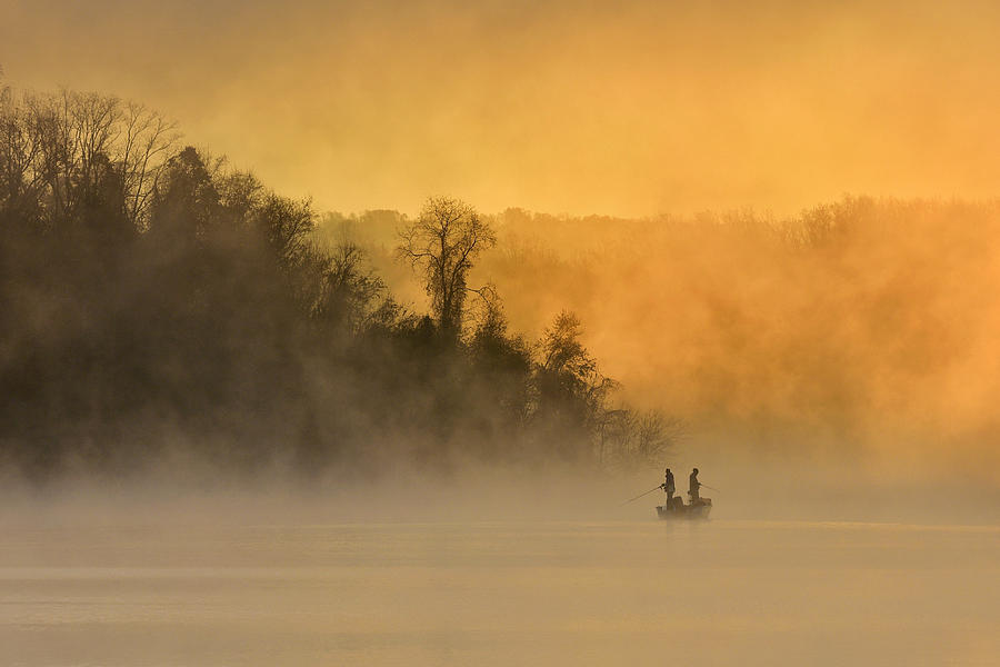 Morning Fishing #1 Photograph by Eric Zhang