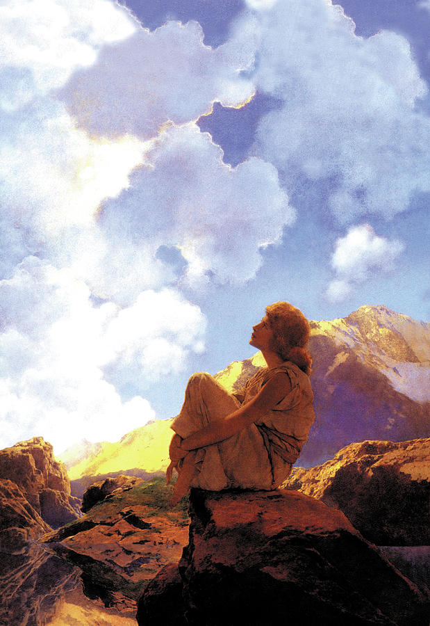 Morning (Spring) Painting by Maxfield Parrish