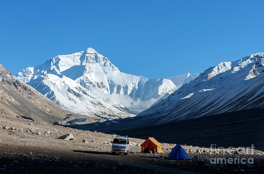 Mount Everest base camp in Tibet Photograph by Kim Pin Tan - Pixels