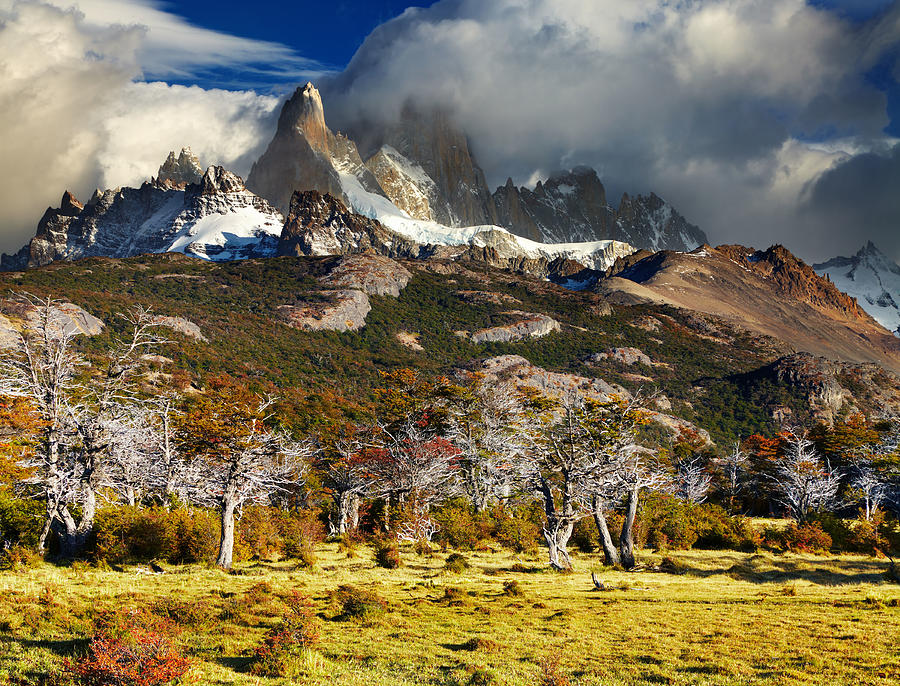 Landscape Photograph - Mount Fitz Roy, Los Glaciares National #1 by DPK-Photo
