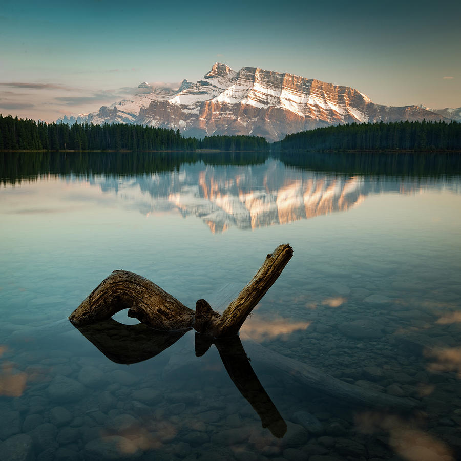 Mount Rundle and Two Jack Lake by Peter OReilly Mount Rundle and Two Jack Lake by Peter OReilly