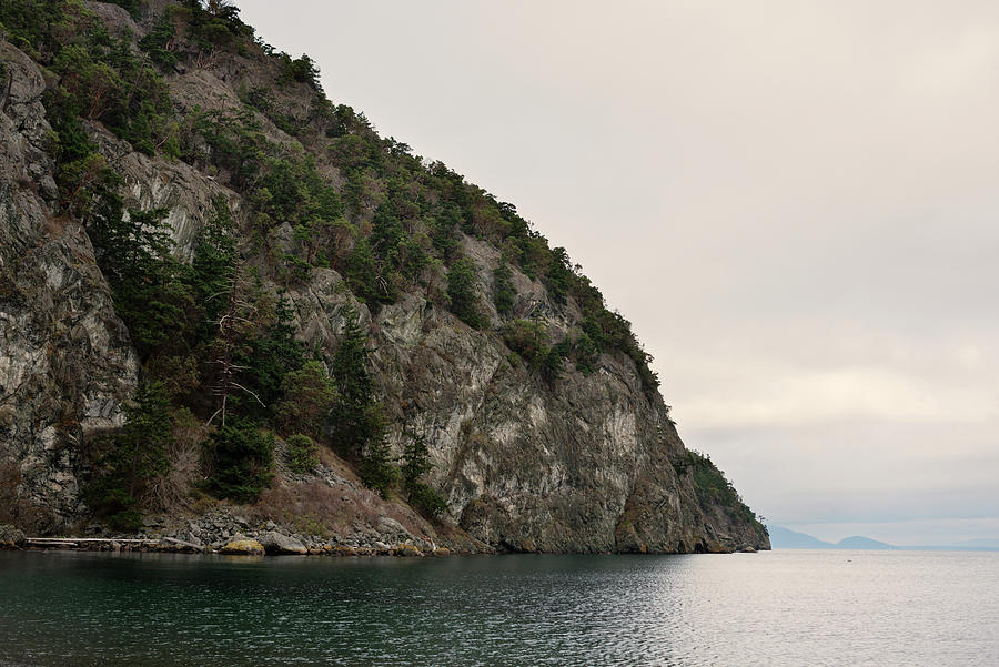 Mountain By Sea Against Sky #1 Photograph by Cavan Images Mountain By Sea Against Sky #1 Photograph by Cavan Images