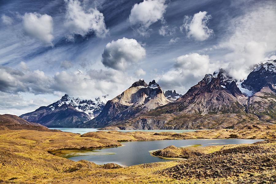 Mountain Photograph - Mountain Landscape, Torres Del Paine #1 by DPK-Photo