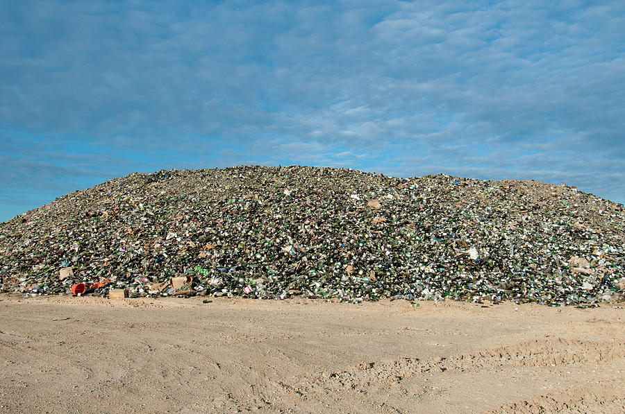Mountain Of Glass Bottles #1 Photograph by William Mullins