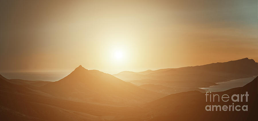 Mountain Range At Sunset #1 Photograph by Wladimir Bulgar/science Photo Library