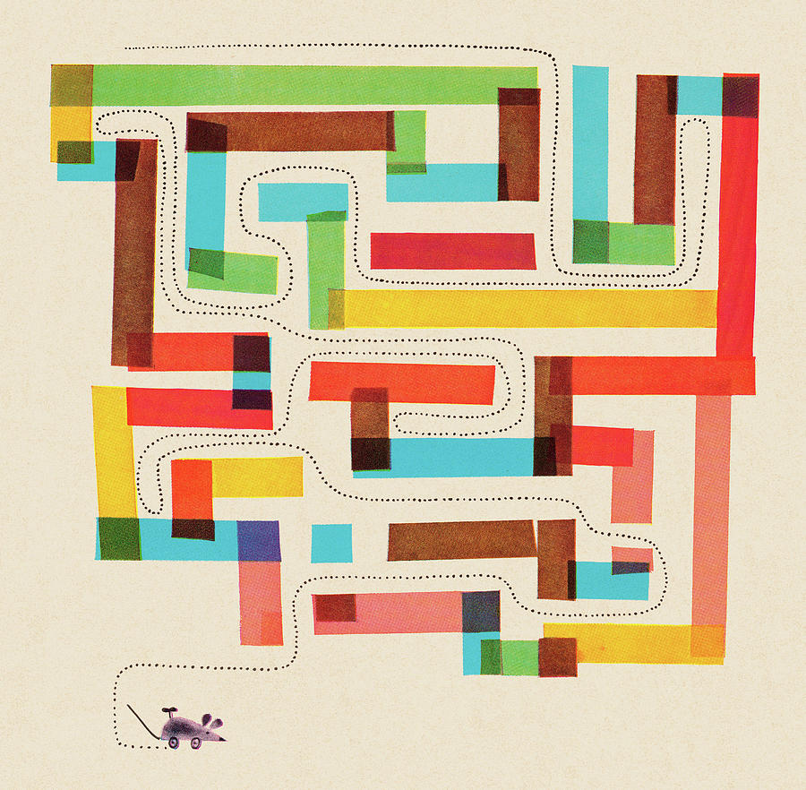 Abstract Drawing - Mouse Maze #1 by CSA Images