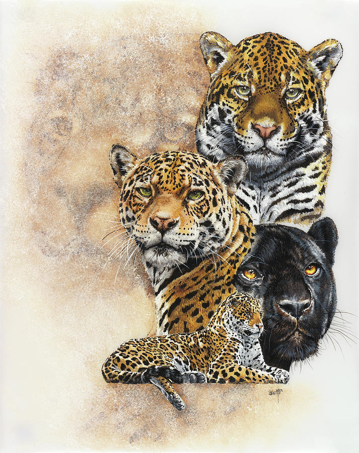 Leopard Painting - Moxie #1 by Barbara Keith