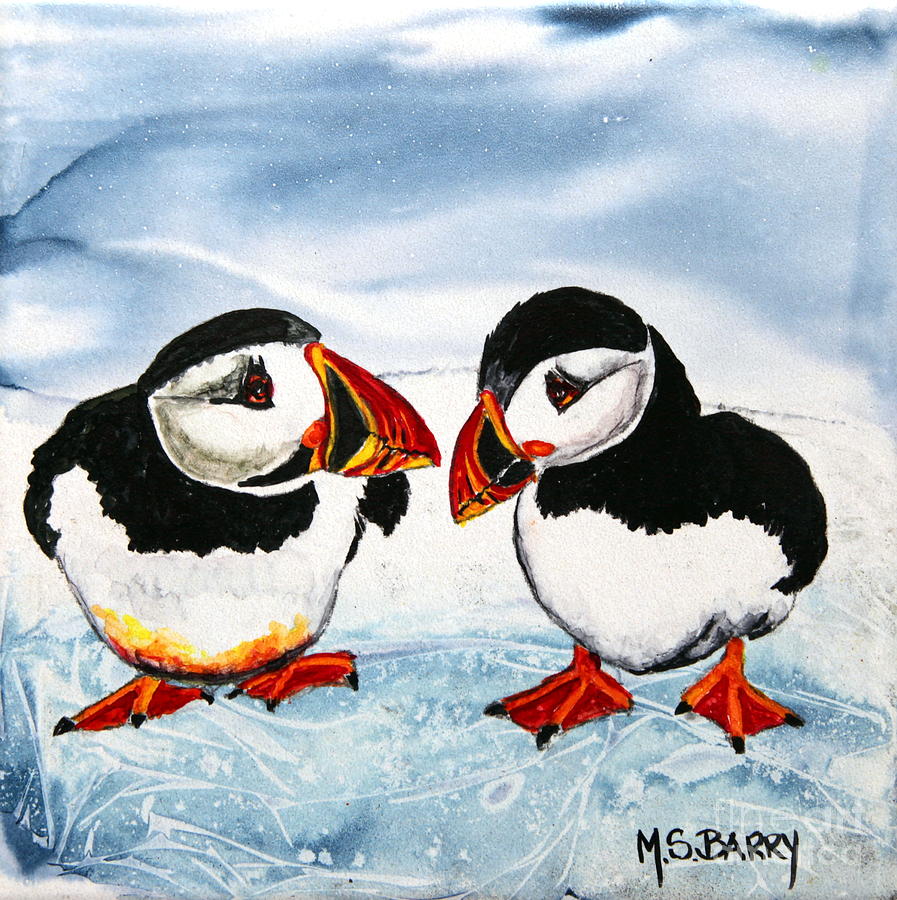 Mr And Mrs #1 Painting by Maria Barry