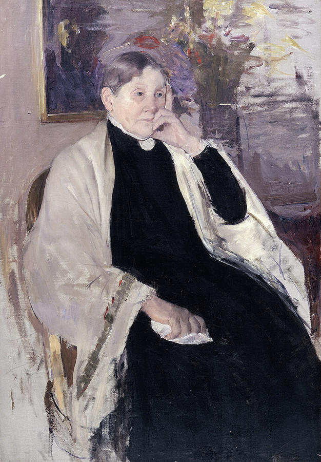 Mary Stevenson Cassatt Painting - Mrs Robert Cassatt, the Artists Mother #2 by Mary Cassatt