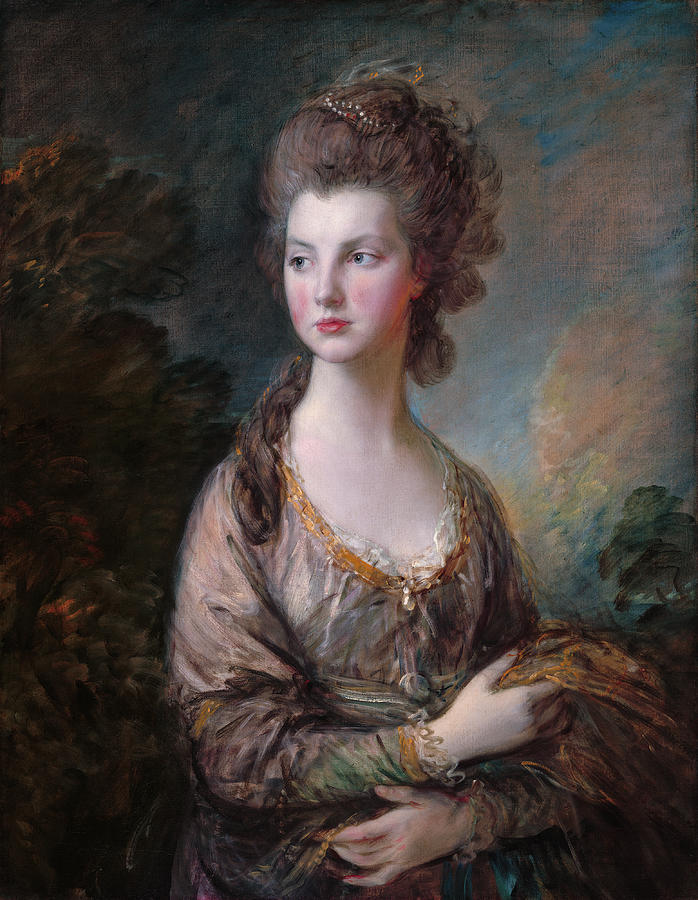 Mrs Thomas Graham Painting by Thomas Gainsborough | Pixels